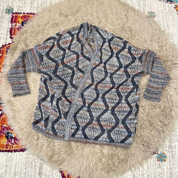 Soft surroundings wool oversized open cardigan - Picture 3 of 7